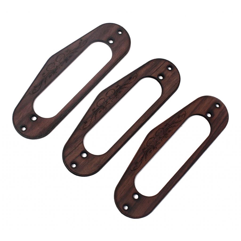 Rosewood Single Coil S Style Neck Pickup Mounting Ring Guitar Accessories