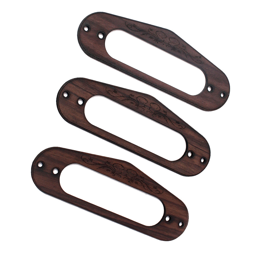 Rosewood Single Coil S Style Neck Pickup Mounting Ring Guitar Accessories