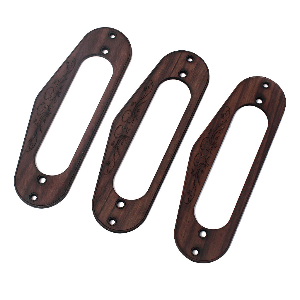 Rosewood Single Coil S Style Neck Pickup Mounting Ring Guitar Accessories