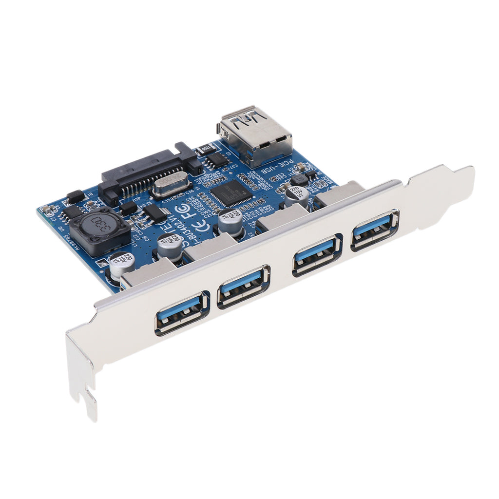 PCI-E to 4 Port USB 3.0 Hub Express Expansion Card Controller Card Adapter