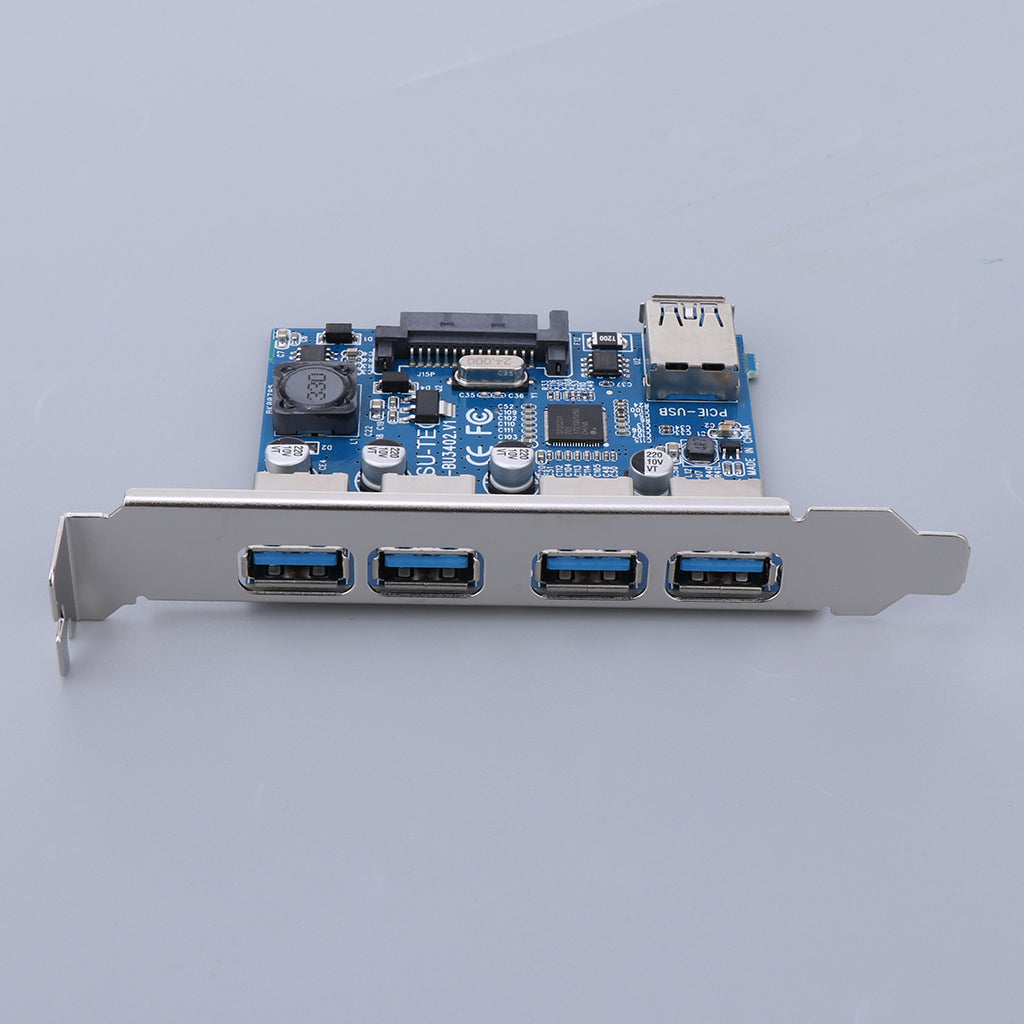 PCI-E to 4 Port USB 3.0 Hub Express Expansion Card Controller Card Adapter