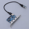 PCI-E to 4 Port USB 3.0 Hub Express Expansion Card Controller Card Adapter