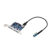 PCI-E to 4 Port USB 3.0 Hub Express Expansion Card Controller Card Adapter