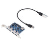 PCI-E to 4 Port USB 3.0 Hub Express Expansion Card Controller Card Adapter