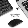 2.4GHz Wireless Keyboard and Mouse Combo for Laptop, Computer Black