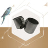 2x Bird Food Feeding Cup Water Bowl for Birds Parrot Parakeet Pigeon 7.5cm