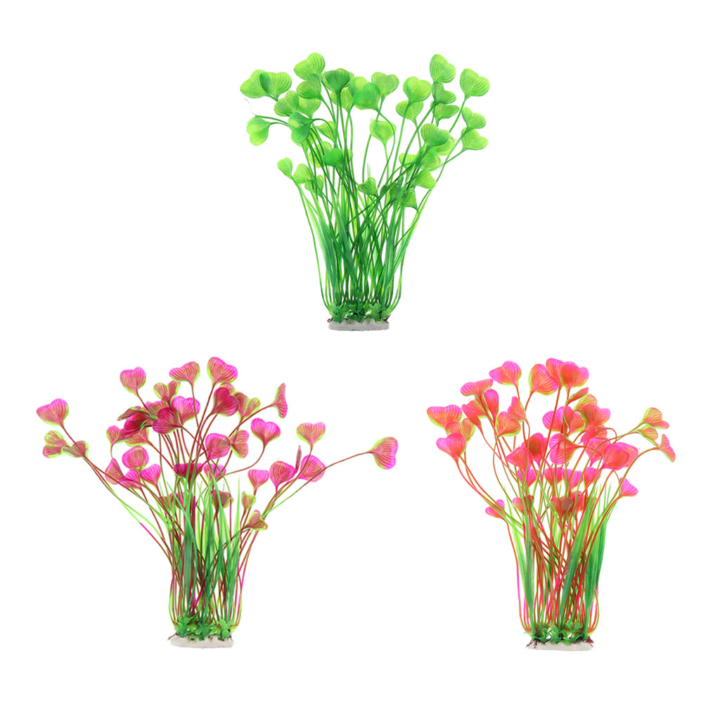 Artificial Aquarium Plants Aquarium Water Plants Fish Tank Decor Pink