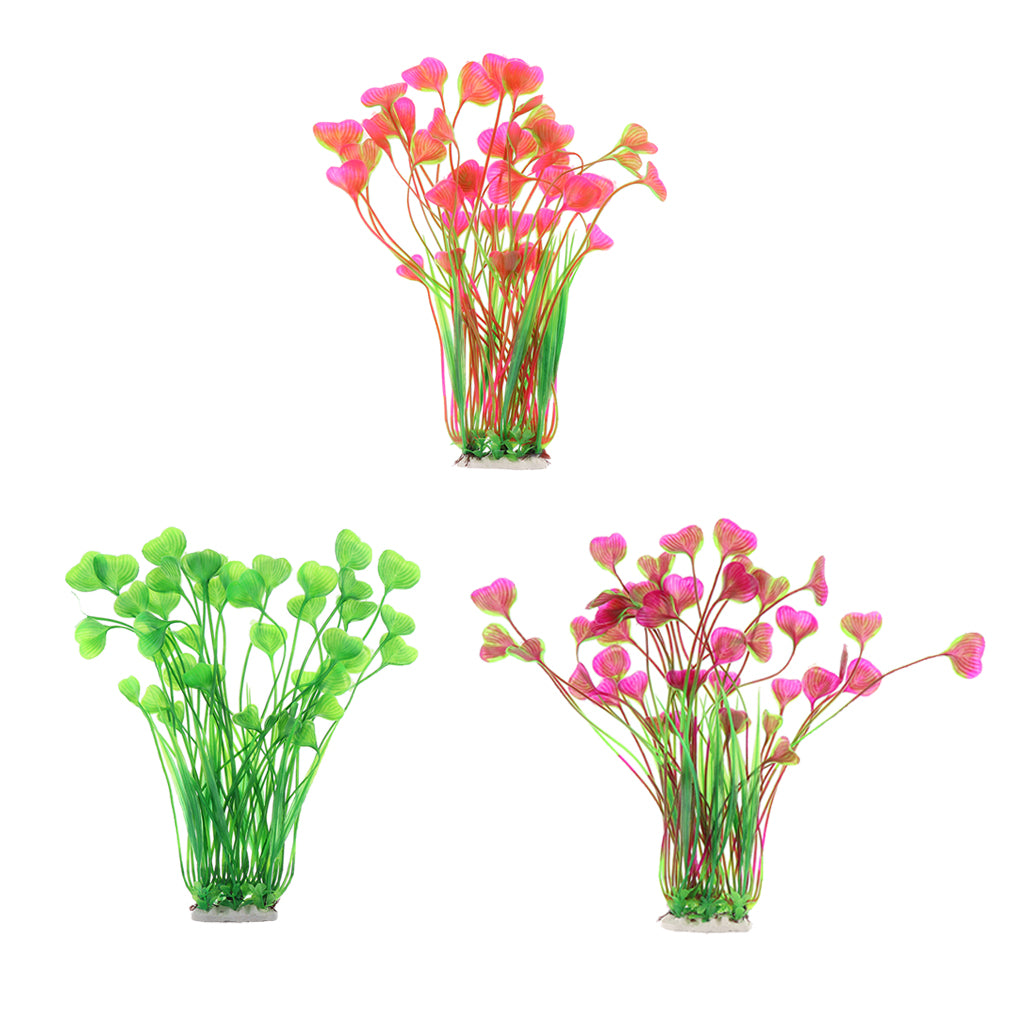 Artificial Aquarium Plants Aquarium Water Plants Fish Tank Decor Pink