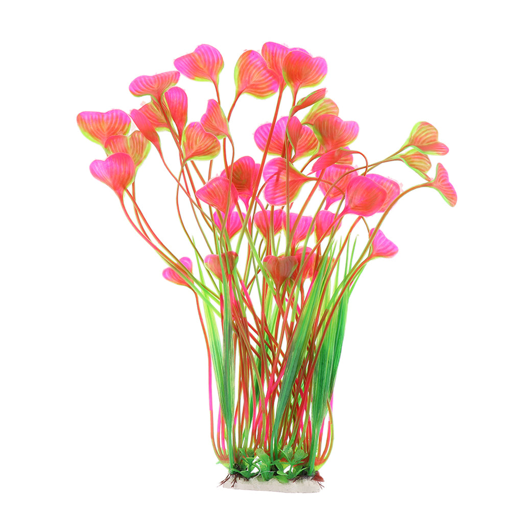 Artificial Aquarium Plants Aquarium Water Plants Fish Tank Decor Pink