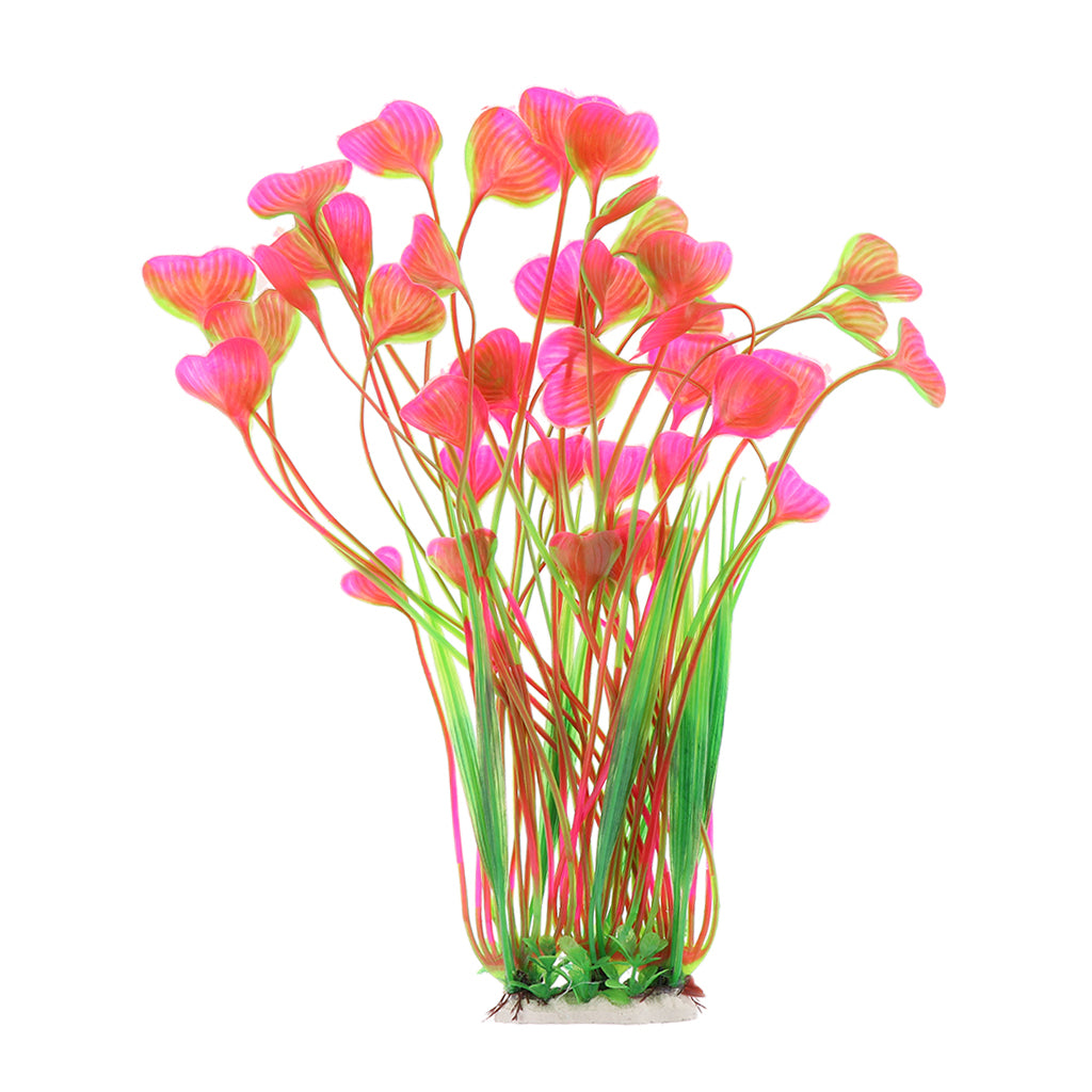 Artificial Aquarium Plants Aquarium Water Plants Fish Tank Decor Pink