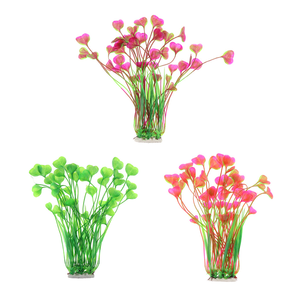 Artificial Aquarium Plants Aquarium Water Plants Fish Tank Decor Pink