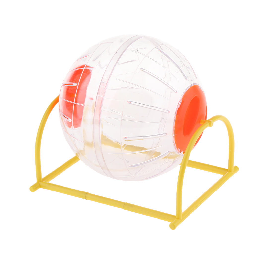 1 Pc Hamster Breathable Bracket Running Exercise Ball Toy with Stand Orange