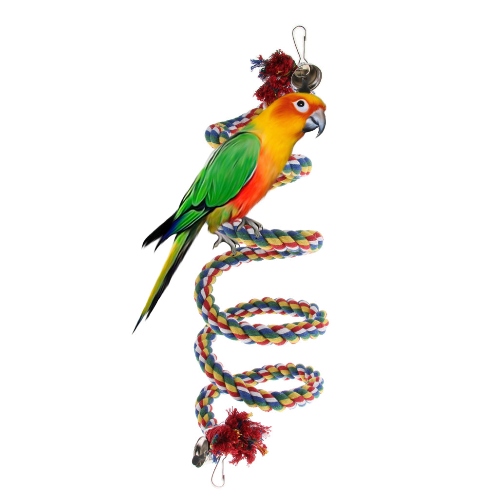 Bird Parrot Rope Toy - Small to Large Birds Stand Perch Chew Toys