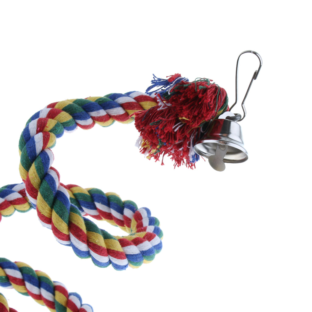 Bird Parrot Rope Toy - Small to Large Birds Stand Perch Chew Toys