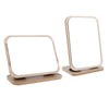 Bathroom Shaving Vanity Mirror Folding Standing Makeup Mirrors Horizontal