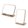 Bathroom Shaving Vanity Mirror Folding Standing Makeup Mirrors Horizontal