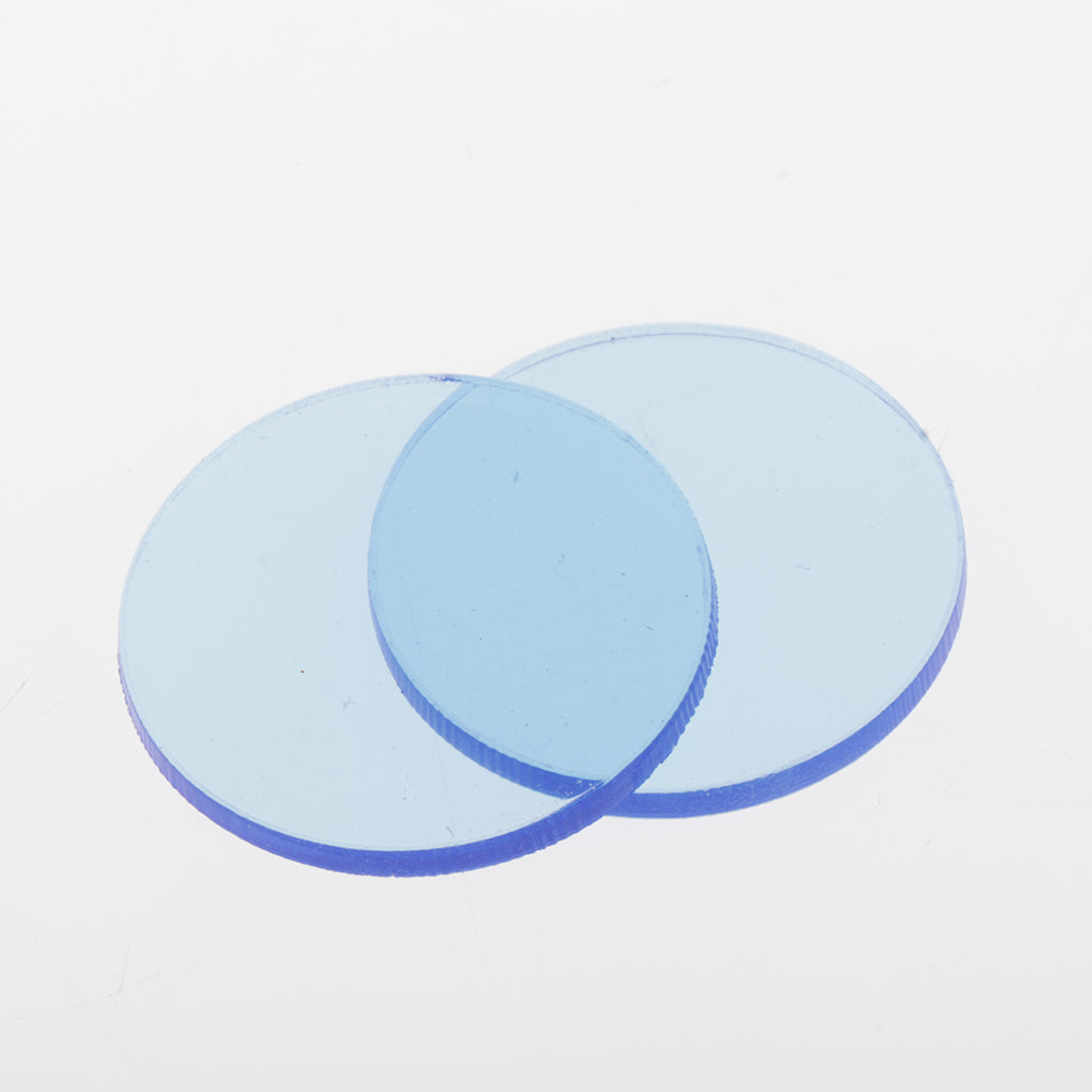 20pcs Mini Acrylic Round Base Display Stand Board Discs Accessory 3cm Blue