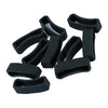 10Pack Watch Silicone Fastener Rings  Black 3