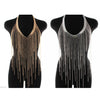 Crossover Tassel Body Chain Suit Long Body Chain Necklace Jewelry Gold