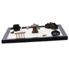 Wooden Zen Sand Box Mini Desktop Sandbox Garden Office Decoration