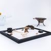 Wooden Zen Sand Box Mini Desktop Sandbox Garden Office Decoration