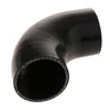 90 Degree 5mm Hose Turbo Silicone Elbows Coupler Pipe Hose  Black