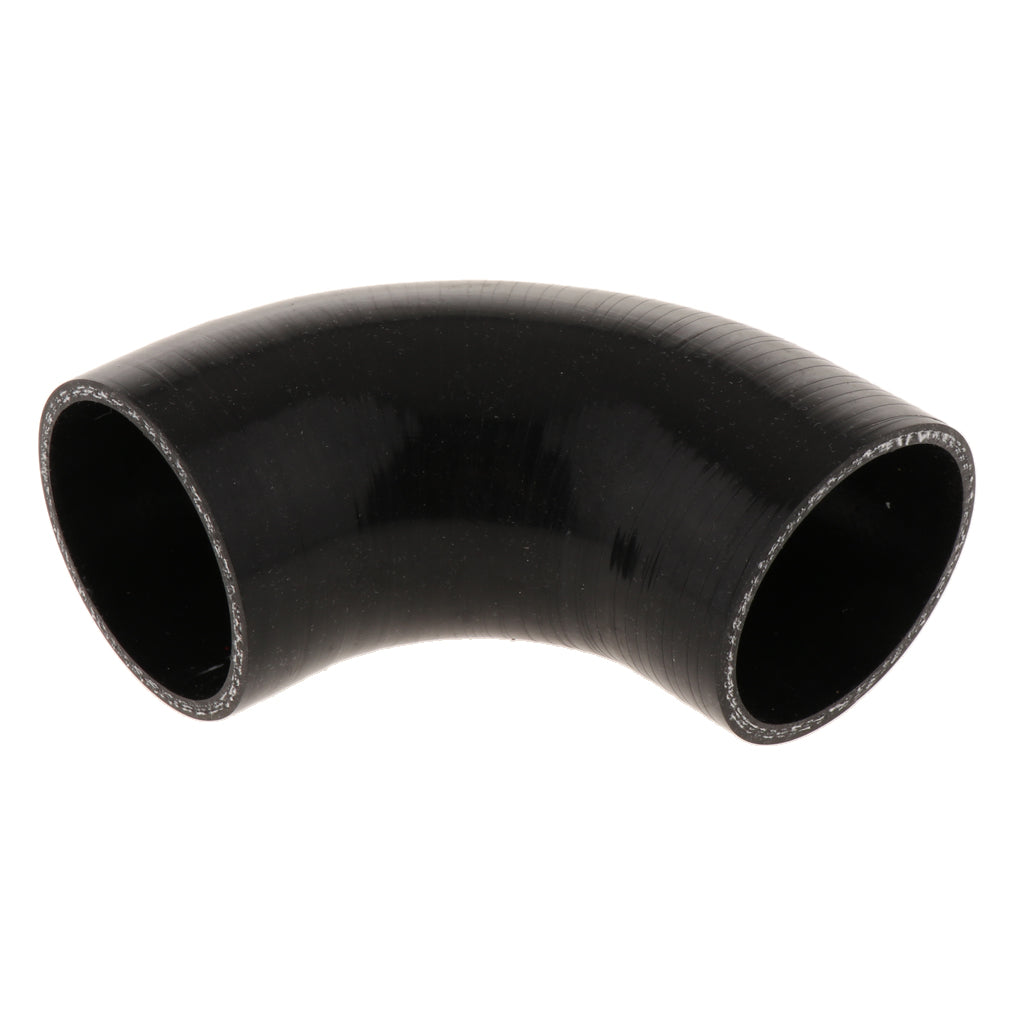 90 Degree 5mm Hose Turbo Silicone Elbows Coupler Pipe Hose  Black