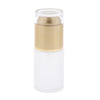 5Pcs Glass Pump Bottles Refillable Cosmetic Container Leak Proof 30ml Golden