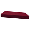 Stretch Spandex Jacquard Sofa Couch Seat Cushion Cover Wine Red-Size M