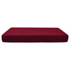 Stretch Spandex Jacquard Sofa Couch Seat Cushion Cover Wine Red-Size M