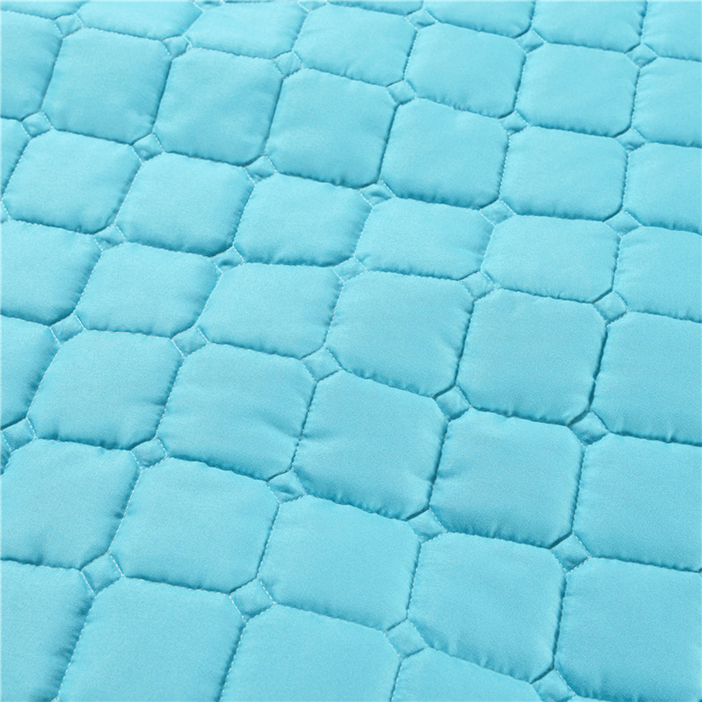 Beauty Salon Massage Bed Mattress Sheet with Face Breath Hole Blue