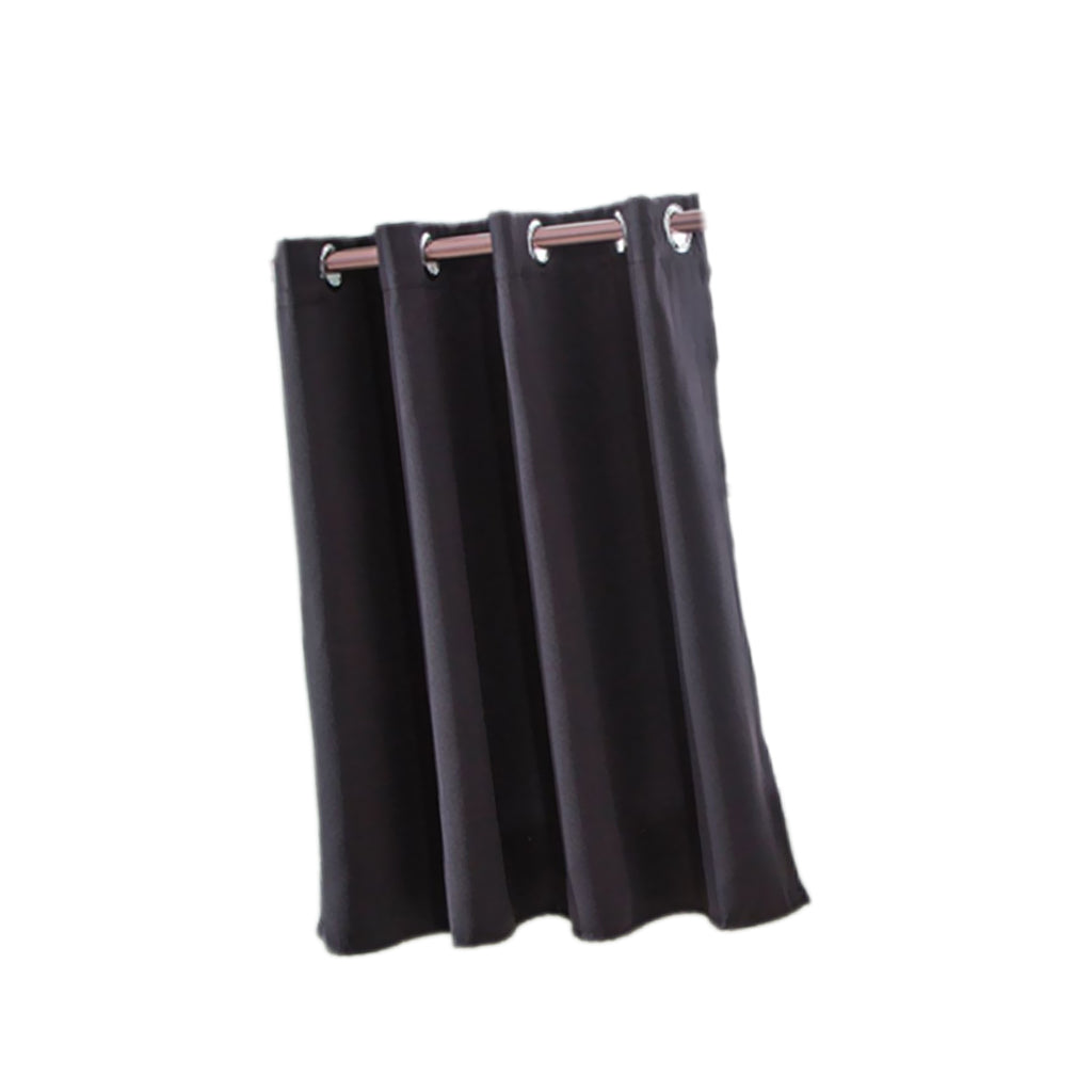 Solid Colored Short Valance Curtains Kitchen Window Treatment Black L