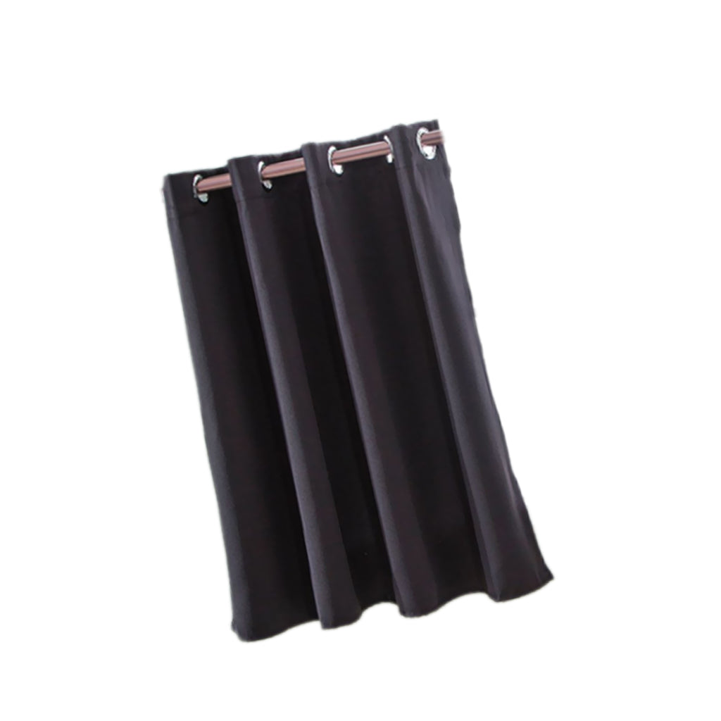 Solid Colored Short Valance Curtains Kitchen Window Treatment Black L