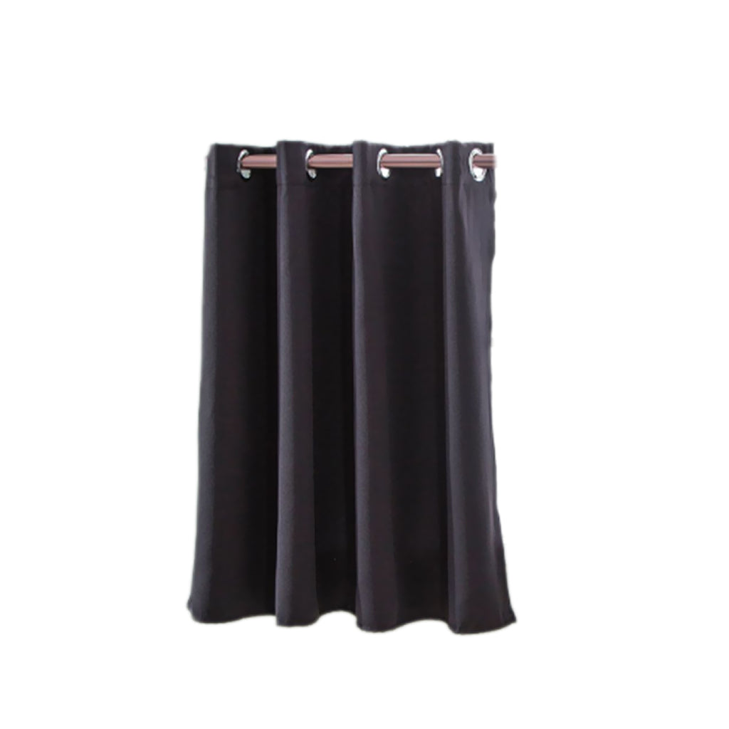 Solid Colored Short Valance Curtains Kitchen Window Treatment Black L