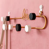 Modern Wall Hanger Hooks Home Organizer Decorative Keys Hat Necklace Holder Golden L