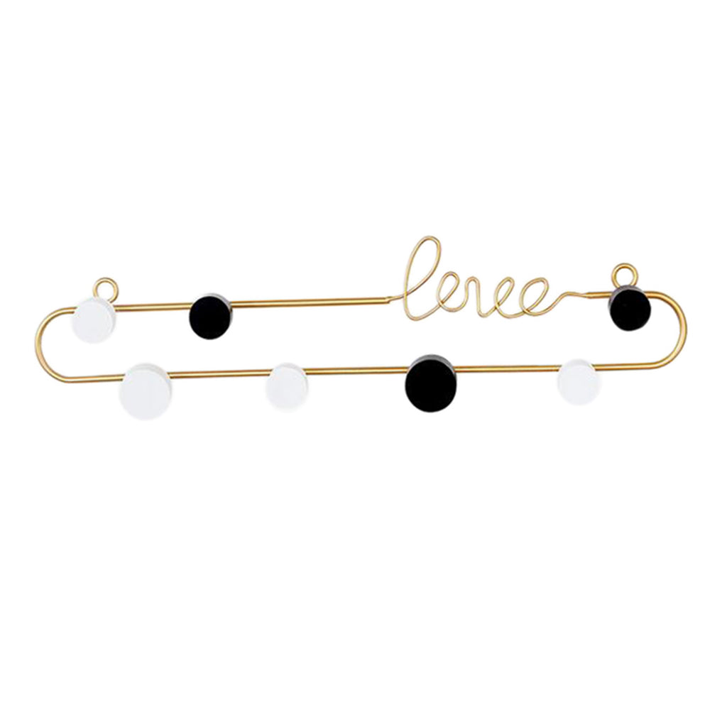 Modern Wall Hanger Hooks Home Organizer Decorative Keys Hat Necklace Holder Golden L