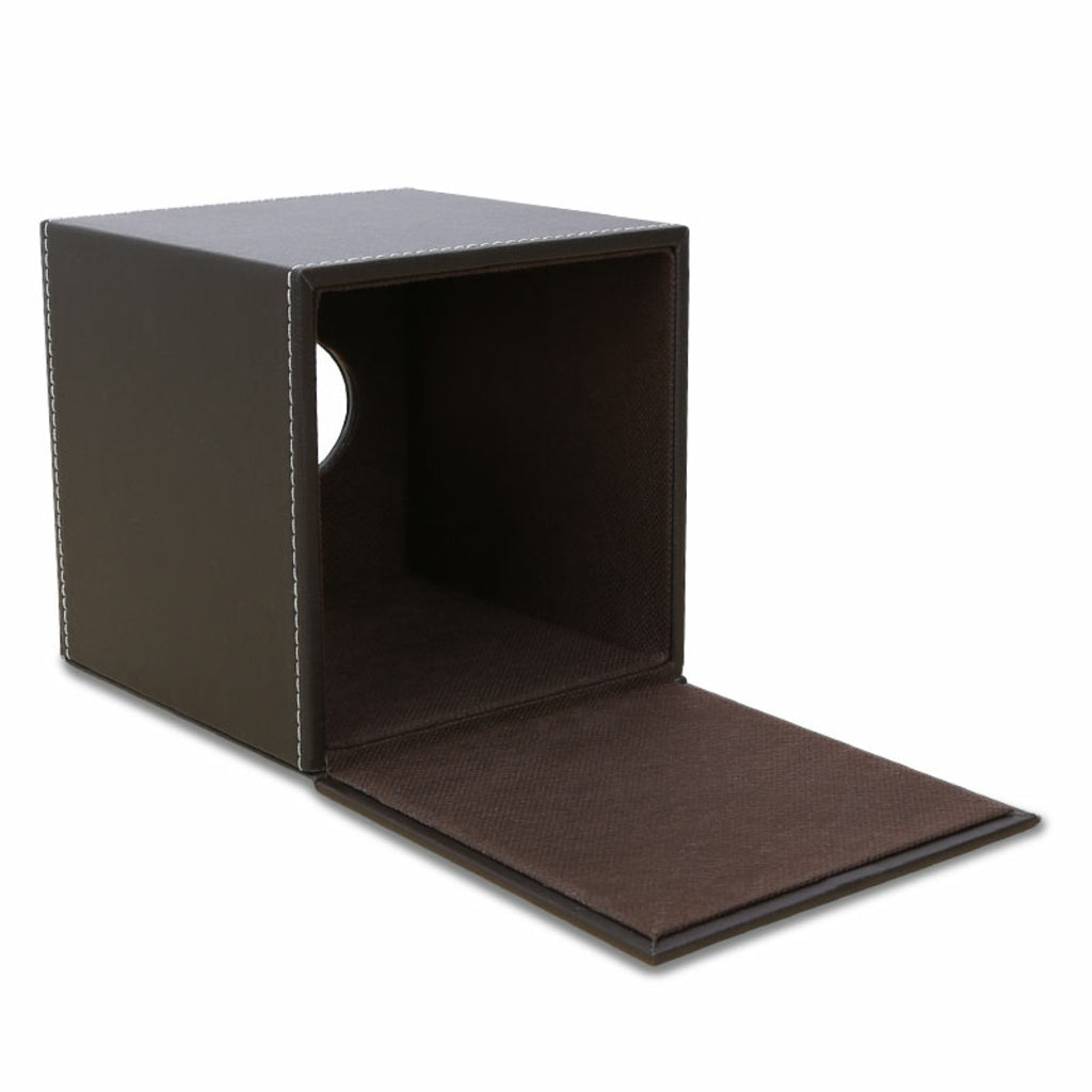 Square Countertop Tissue Box Holder Paper Napkin Box Cover PU Leather Coffee