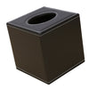 Square Countertop Tissue Box Holder Paper Napkin Box Cover PU Leather Coffee