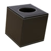 Square Countertop Tissue Box Holder Paper Napkin Box Cover PU Leather Coffee