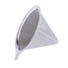 1 Pc Coffee Filter Stainless Steel Pour Over Cone Dripper Reusable 12.5cm A