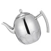 Stainless Metal Teapot Coffee Tea Kettle Loose Leaf Teapot with Infuser 1.5L