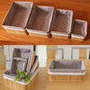 Weaving Storage Basket Bamboo Handmade Snacks Toys Storage Box 20x16x10cm