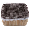 Weaving Storage Basket Bamboo Handmade Snacks Toys Storage Box 20x16x10cm