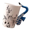 Ceramic Cup Coffee Mug Instrument Mug Creative Gift Blue Saxophone