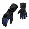 Waterproof Motorcycle Motobike Scooter Leather Sports Long Gloves Blue  XXL