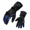 Waterproof Motorcycle Motobike Scooter Leather Sports Long Gloves Blue L