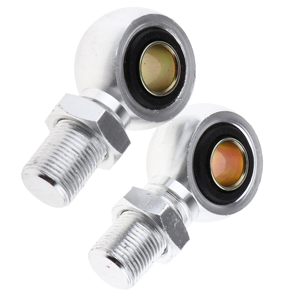 1 Pair Eye Adapter Eye End For Motorcycle Scooter Shock Absorber 12mm Sliver