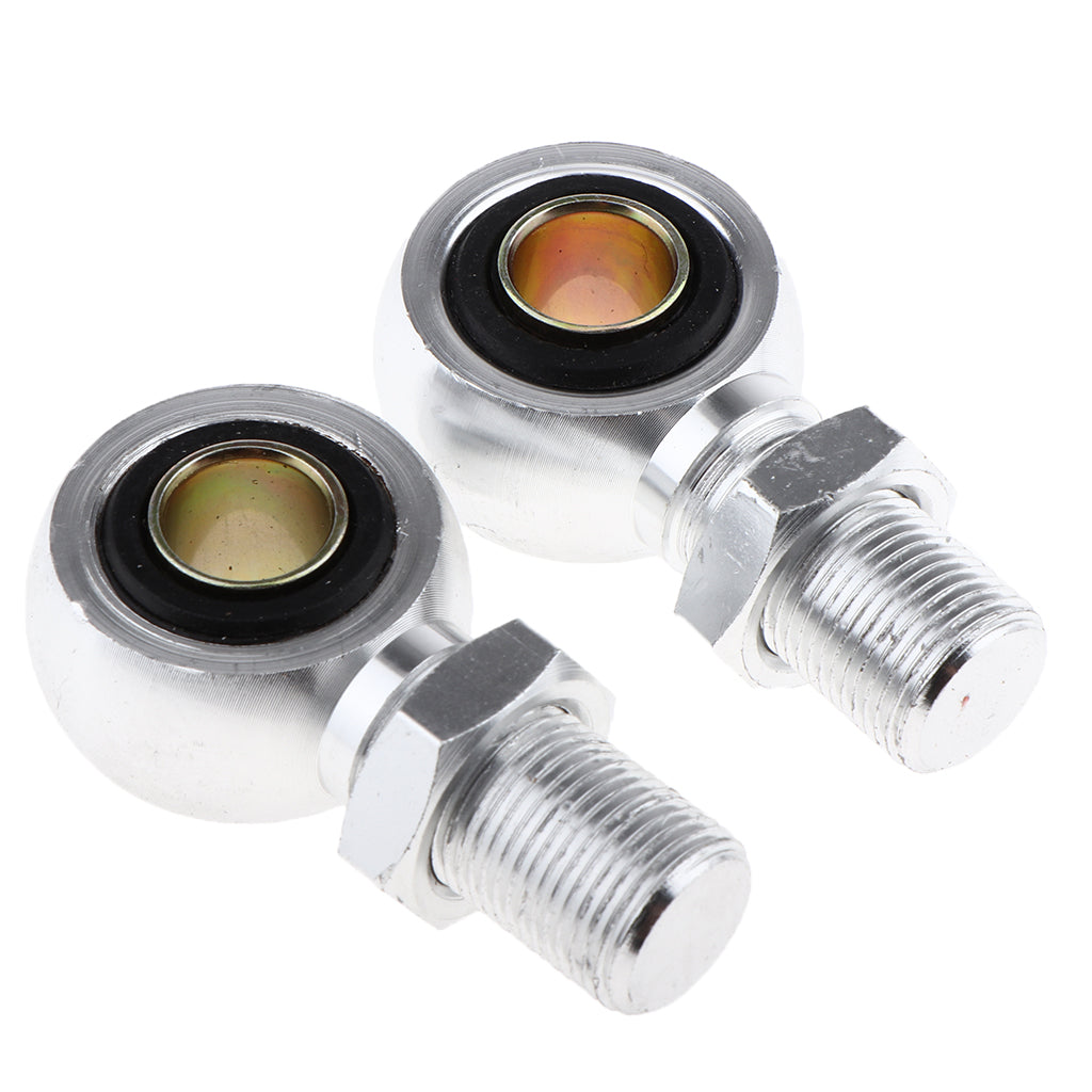 1 Pair Eye Adapter Eye End For Motorcycle Scooter Shock Absorber 12mm Sliver