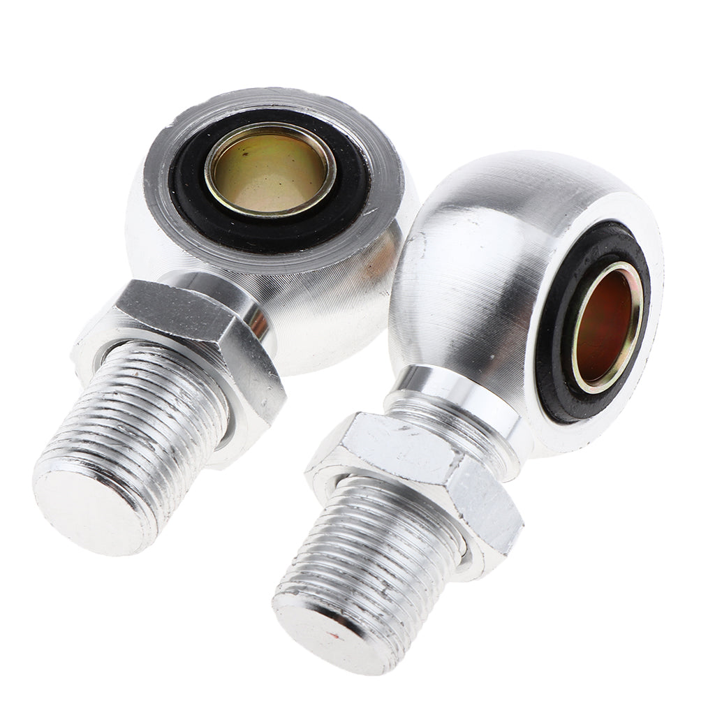 1 Pair Eye Adapter Eye End For Motorcycle Scooter Shock Absorber 12mm Sliver