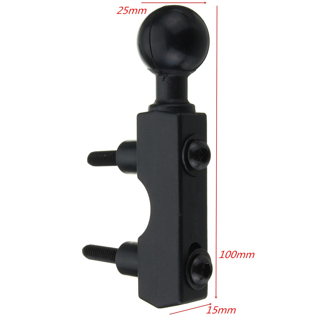 Universal Motorcycle Brake/Clutch Reservoir Handlebar Mount Kit with 1" Ball